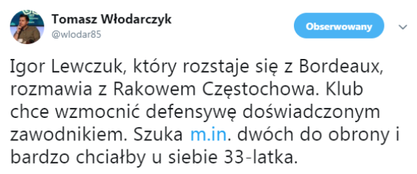 Raków Częstochowa pracuje nad POTĘŻNYM wzmocnieniem